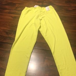 Neon Yellow Leggings